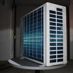 24V DC Mini Split Heat Pump HVAC; 6000-12000 BTU/h. Battery powered air conditioner with no inverter needed.