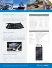 Load image into Gallery viewer, Sunpower 100W Flexible Solar Panel with Maxeon Technology cells