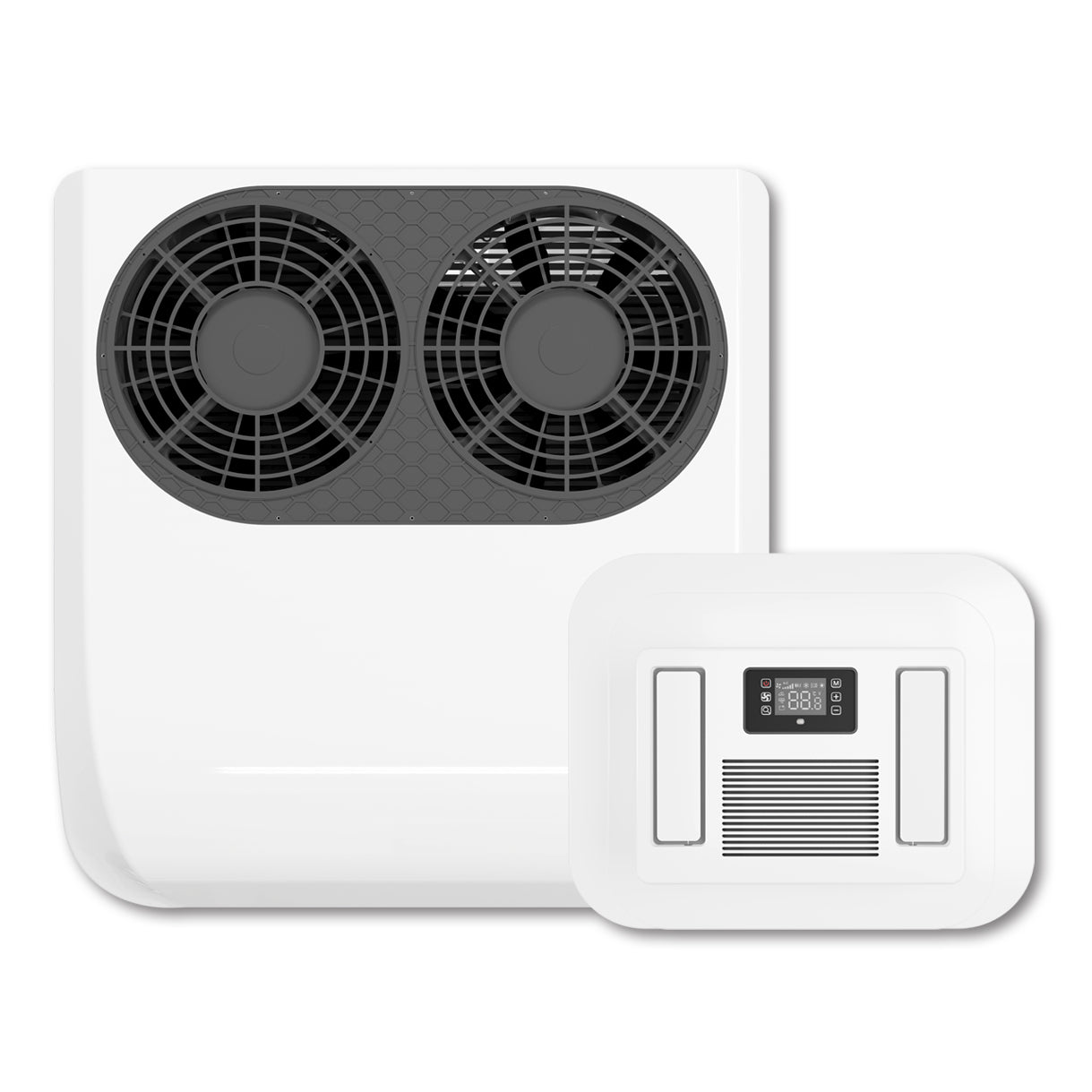 12V DC Roof Mounted Air Conditioner runs off solar or battery