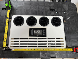 12V Roof Mounted Air Conditioner runs off solar or battery for RV, Camper and Shed