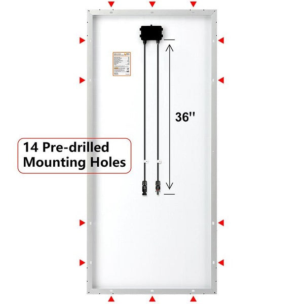 Rich Solar 24V - 200W Solar Panel - 36 Cell