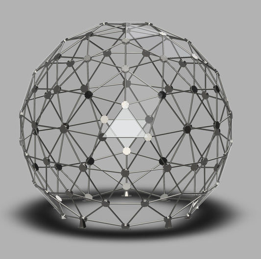 CNC Dome Planet Stainless Steel + T6061 Geodesic Sphere Enclosure