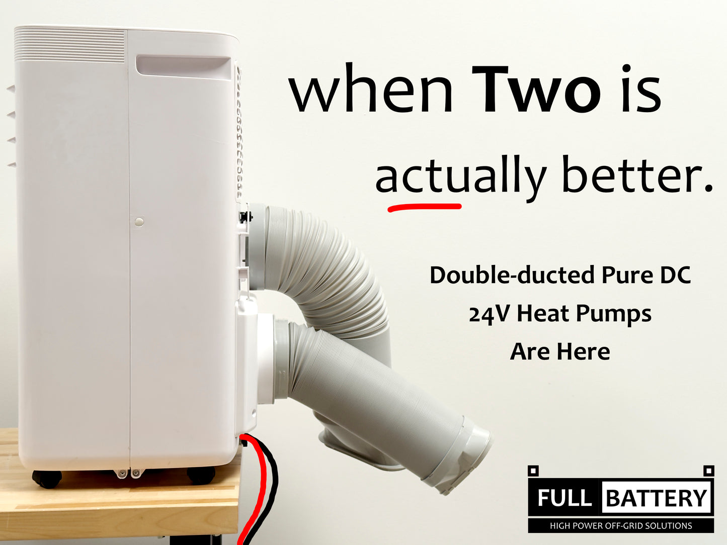 24V Battery Powered Portable Air Conditioner & Heater
