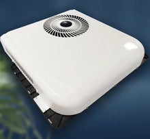 Load image into Gallery viewer, 24V Roof Mounted Air Conditioner runs off solar or battery for tractor trailer &amp; RV&#39;s