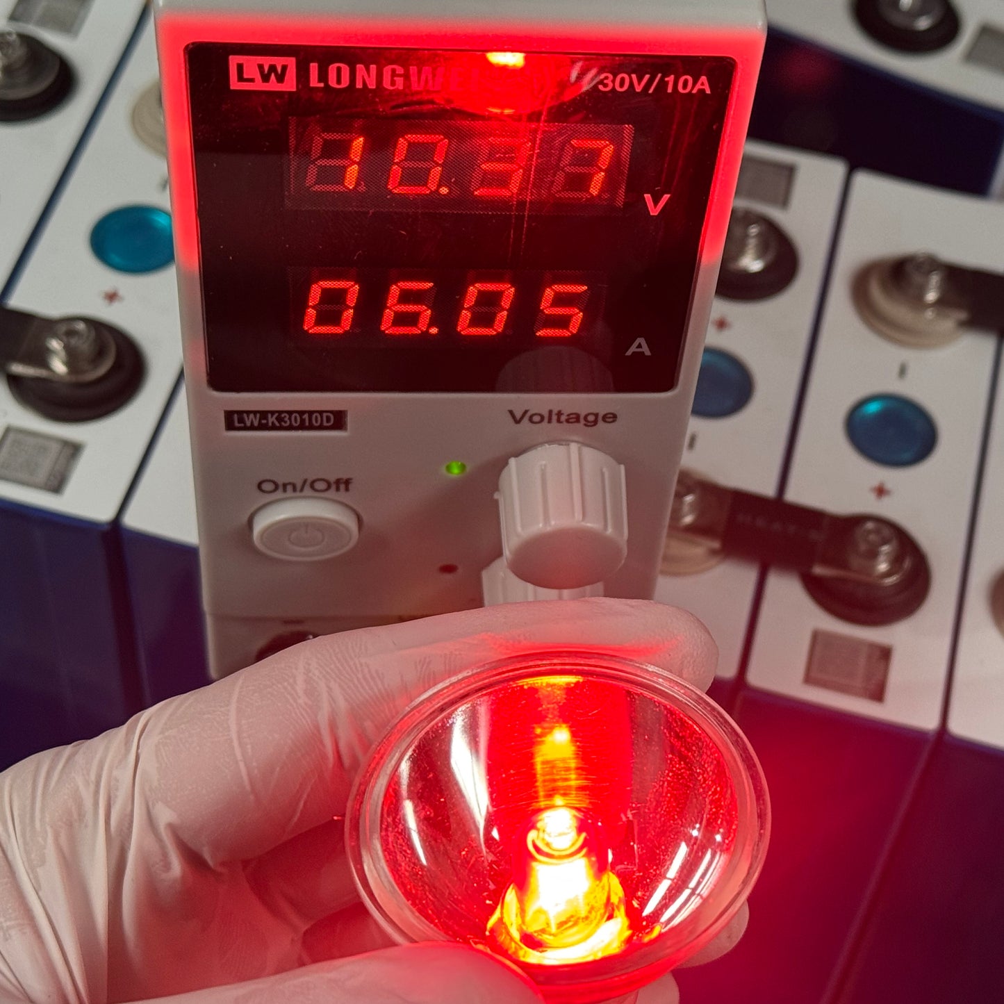 12V - 24V Miniature Infrared / Red Light MR16 Lamp