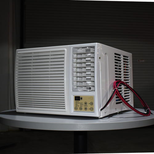 24 Volt Window Air Conditioner & Heater runs directly off battery
