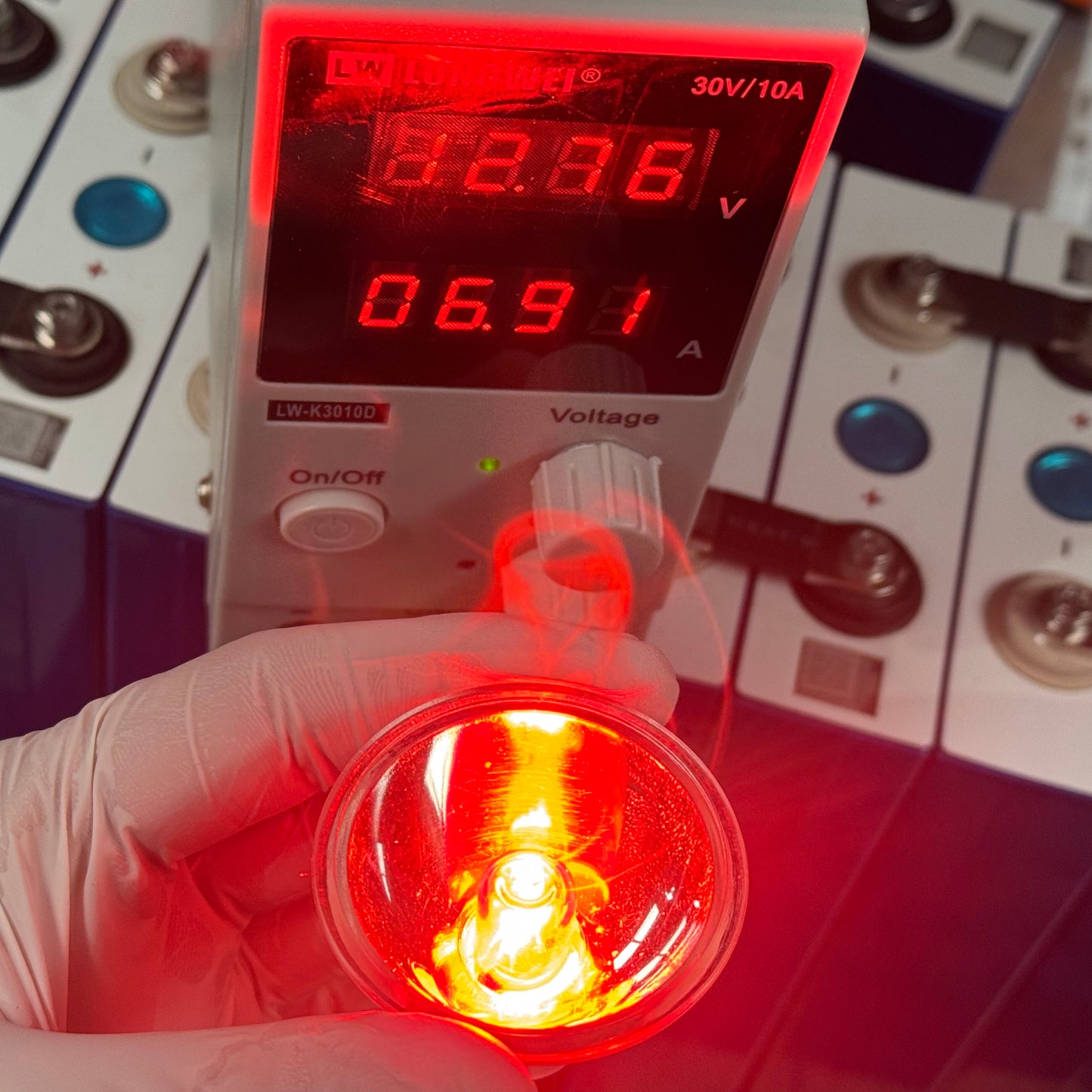 12V - 24V Miniature Infrared / Red Light MR16 Lamp