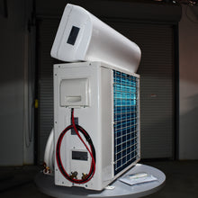 Load image into Gallery viewer, 48V DC Mini Split Heat Pump HVAC; 1-3 Tons. Battery powered air conditioner with no Inverter Required.