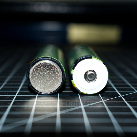 NCR18650GA Protected Button Top 18650 lithium cell; 5A, 3500 mAh