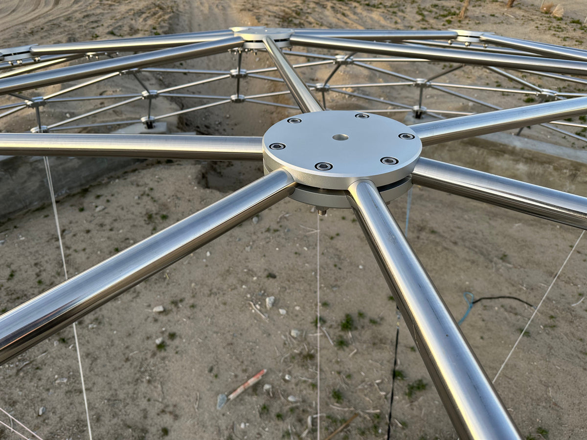 CNC Spaceship - 60 Ft Stainless Steel Geodesic Saucer Roof Cover Enclosure