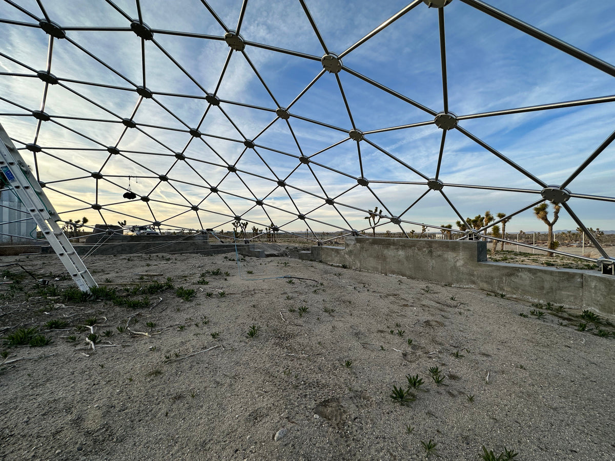 CNC Spaceship - 60 Ft Stainless Steel Geodesic Saucer Roof Cover Enclosure