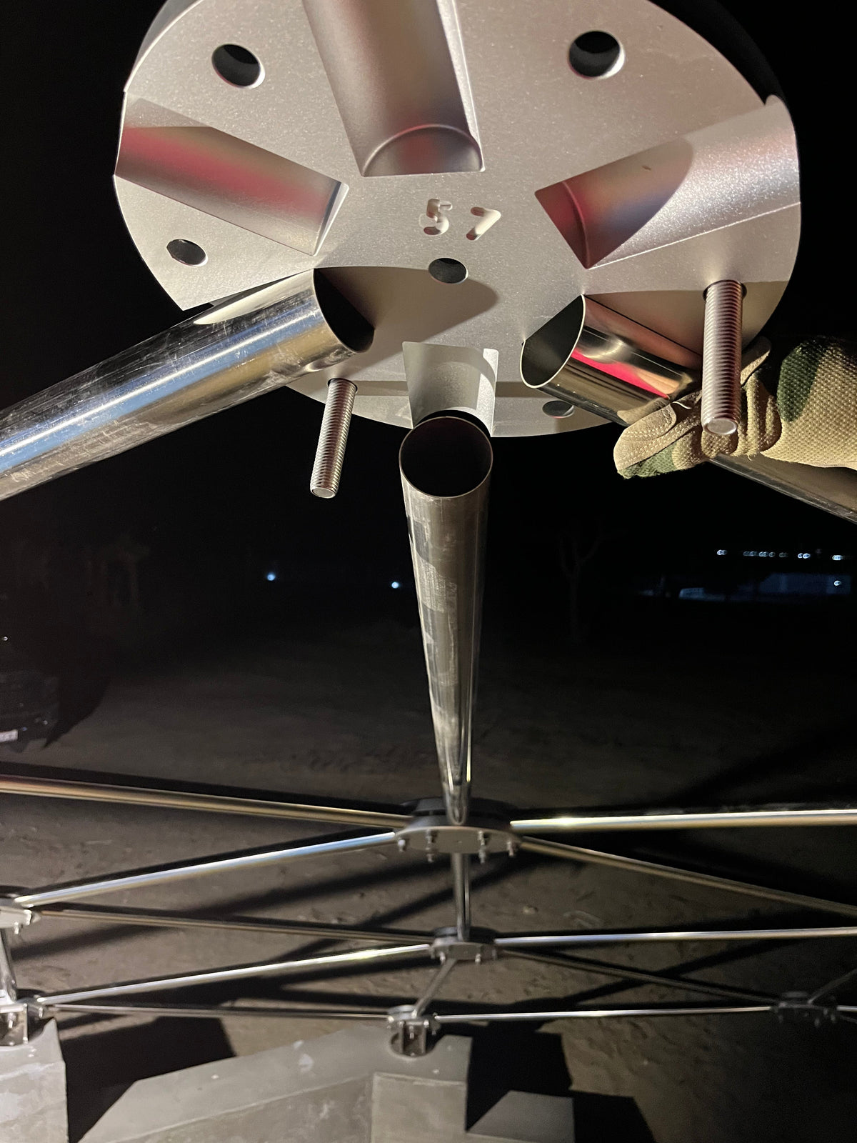 CNC Spaceship - 60 Ft Stainless Steel Geodesic Saucer Roof Cover Enclosure