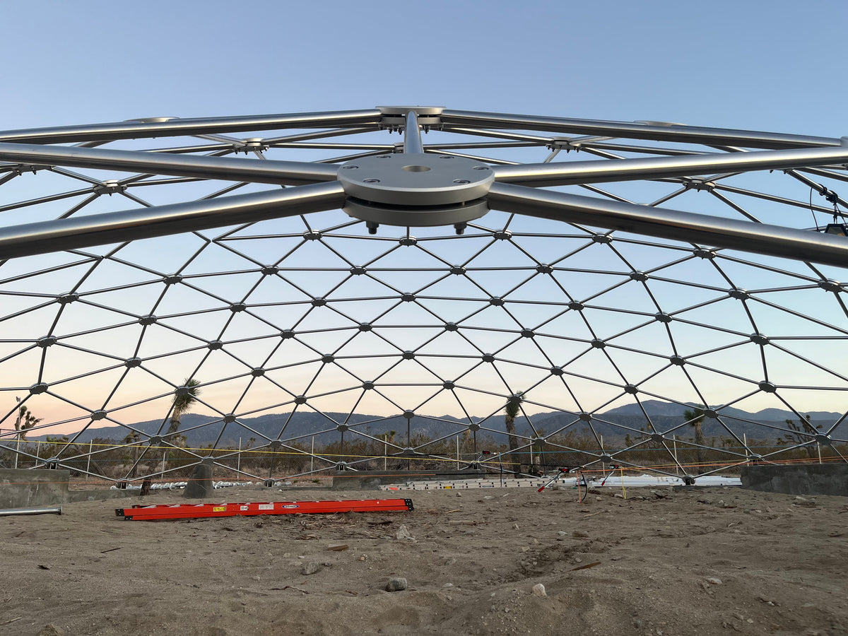 CNC Spaceship - 60 Ft Stainless Steel Geodesic Saucer Roof Cover Enclosure