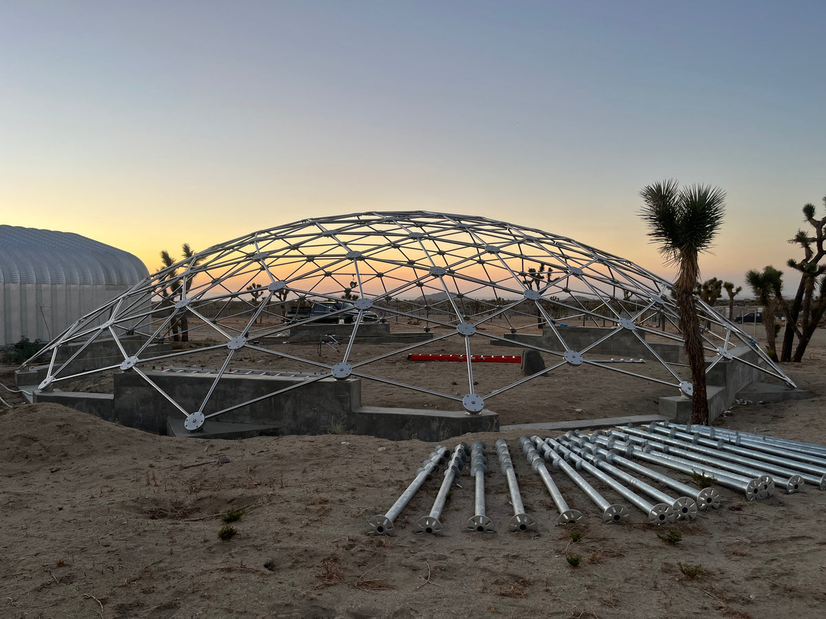CNC Spaceship - 60 Ft Stainless Steel Geodesic Saucer Roof Cover Enclosure