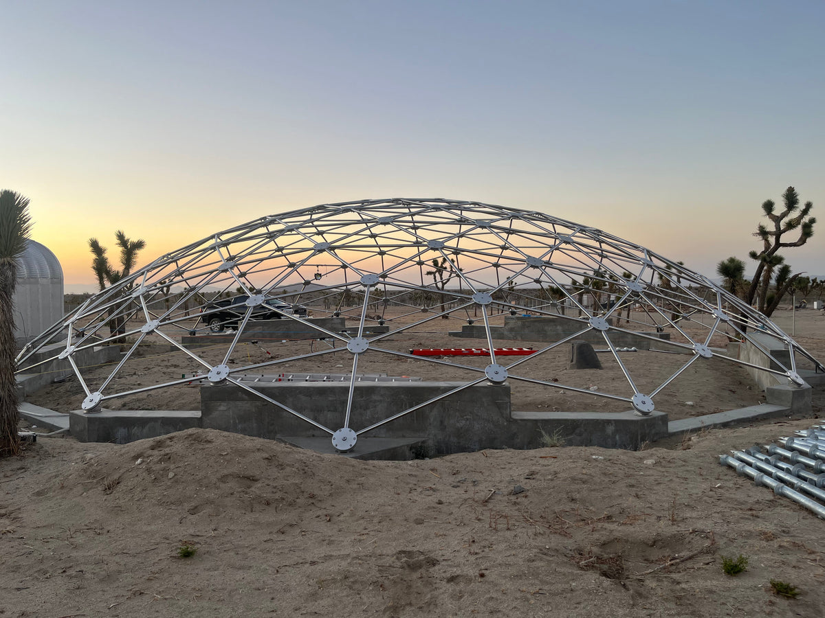 CNC Spaceship - 60 Ft Stainless Steel Geodesic Saucer Roof Cover Enclosure