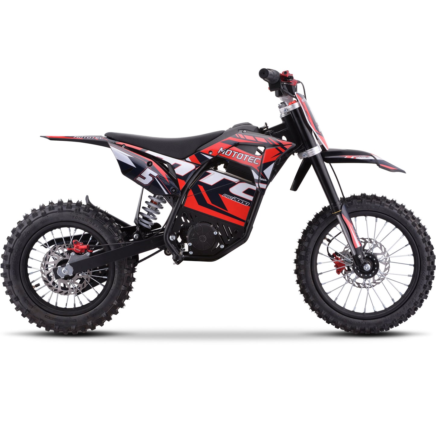 60V 2 kW Lithium Electric Dirt Bike