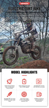 Load image into Gallery viewer, 72V High Pro 12kW Electric Dirt Bike