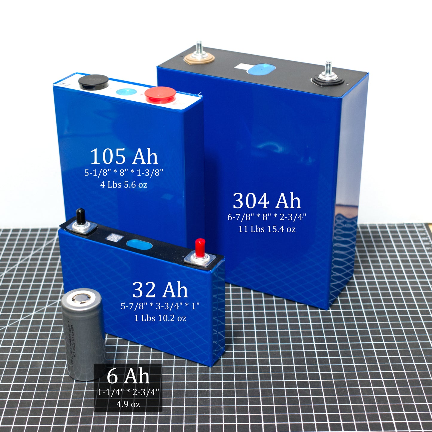 3.2V 32Ah EVE LiFePO4 LFP battery cells - 105Wh, 10+ year life @80% DOD