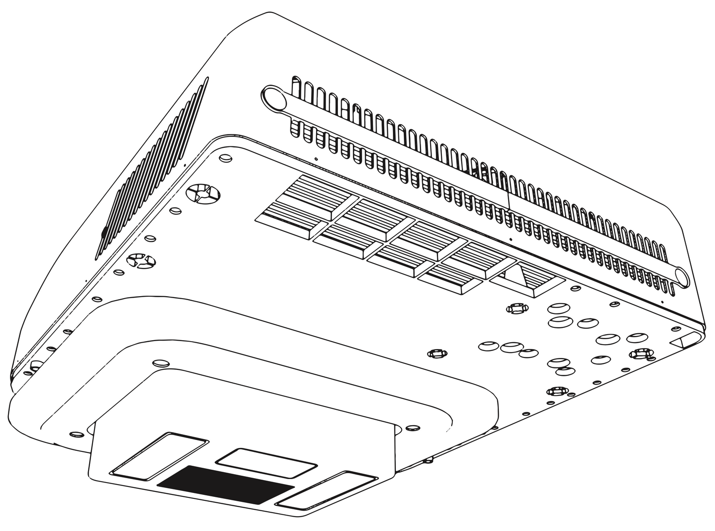 12V 4400 BTU/h Rooftop Air Conditioner average draw 300 watts