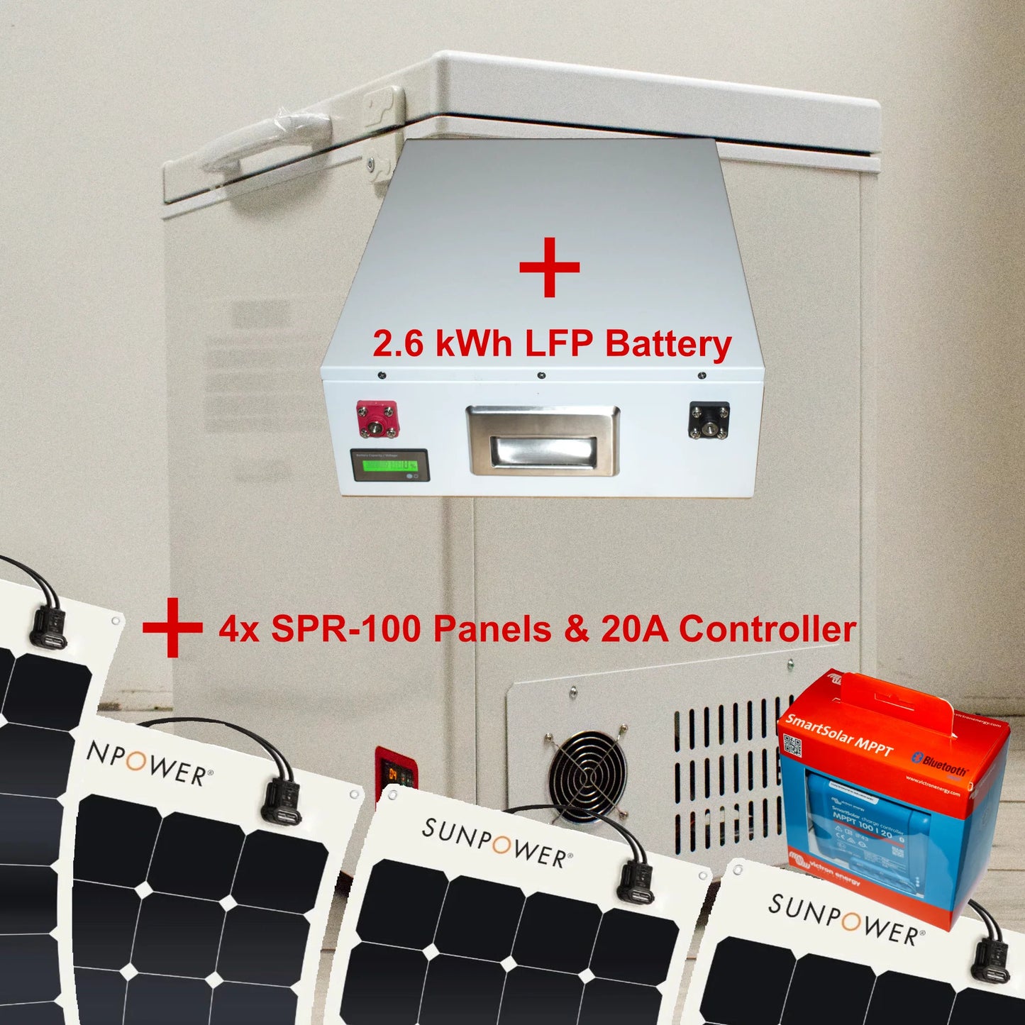 12-24V DC 5.7 Cu-Ft (158 Liter) Battery/Solar Refrigerator Chest Fridge or Freezer