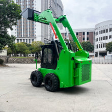 Load image into Gallery viewer, 154V Fully Electric 60kW (80HP) Skid Steer Enclosed Cabin w/AC 5400 LBF