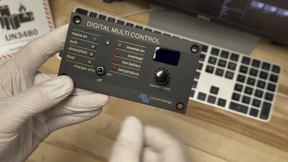Current Limiter Panel Inverter Control Panel with mains current input limiter – Full Battery