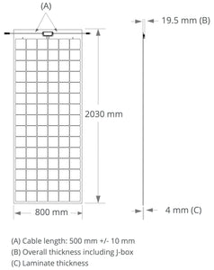 Sunpower Max Air 330W Flexible Solar Panel