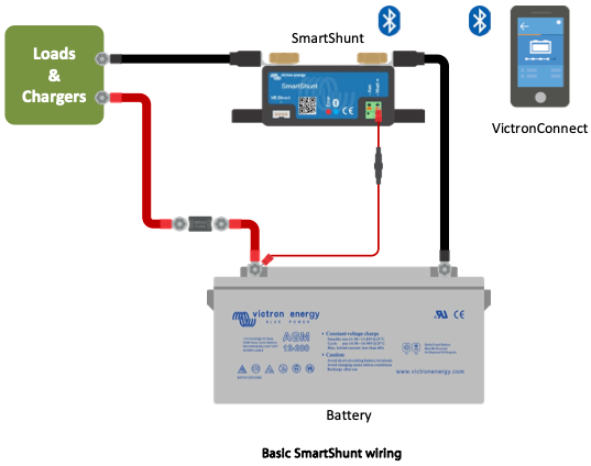 6.5-70V DC Smart Shunt 2-directional Power Meter