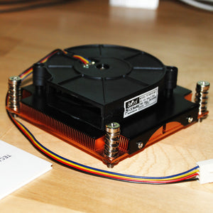 Solid Copper Turbo Fan Heatsink for LED / Peltier